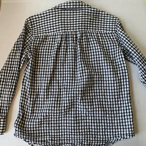 Joie‎ Button Up Shirt Sz XS Black/white Gingham - Picture 9 of 12